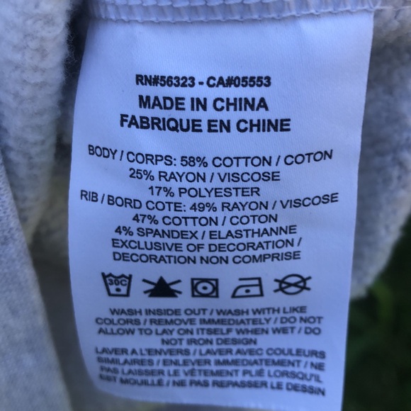 Nike Air Women’s Cropped Sweatshirt Light Gray - Picture 6 of 6